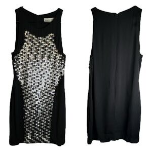 Blessed Are The Meek Dress Black Silver‎ Sequin Sparkly Cocktail Size 0 NWT